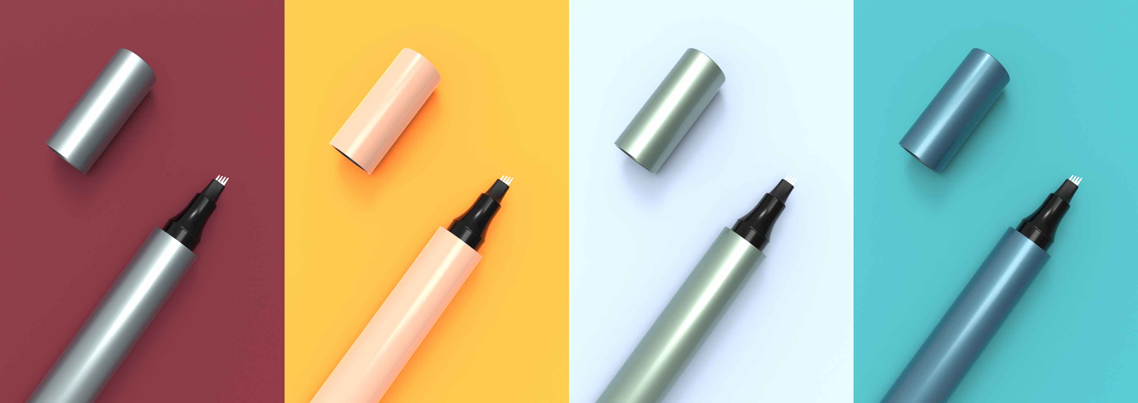 Nói lời tạm biệt với một đống dụng cụ trang điểm! Bút chì kẻ lông mày và cọ vẽ đường viền hai đầu này giúp ngay cả những người mới bắt đầu có được đôi lông mày được xác định một cách tự nhiên.